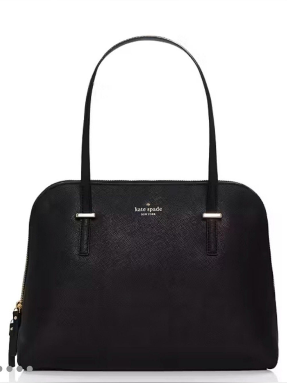 Kate Spade New York Cedar Street Maise Satchel Black Leather Structured Handbag